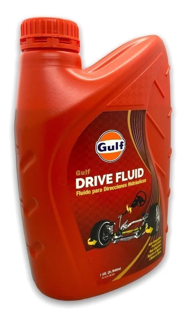 Aceite Para Direccion Hidraulica Gulf Drive Fluid Rojo 946ml